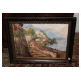 A Framed Giclee ' City on a Hill '  23' X 29'