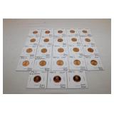 (23) Deep cameo proof Lincoln cents 1976-2022