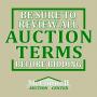 Review All Auction Terms Before Bidding
