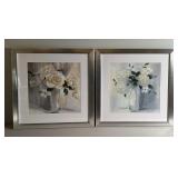 Pair of Framed Floral Prints (Nau)