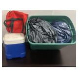 (2) Air Mattresses & Cooler & Storage Bag