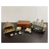 San Fran Decanter Set; Music Box; Cameo Box; Lane