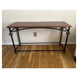 Sofa Table (Wood Top w/ Metal Frame)