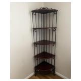Corner What Not Shelf w/ 4 Tiers