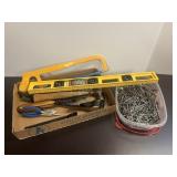Assortment of Hand Tools & Nails
