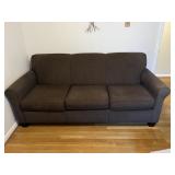 Upholstered Sofa (Brown)
