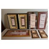 Assortment of Inspirational Wall Art