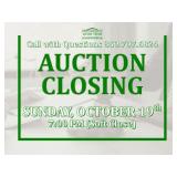 Auction Close Sunday, October 19th | 7:00pm