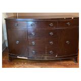 Mahogany Bow Front Buffet