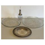 Castleton Tray; Glass Platters; Shaker Bottle