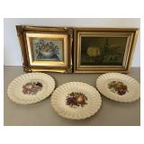 Fruit Print/Painting; Comcorde Fruit Plates