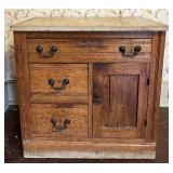 Oak Marble Top Washstand