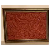 Framed "Molas" Made by Kuna Indians of Panama