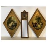 Slender Wall Mirror; Wall Art From Italy