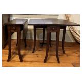 Mahogany Dropleaf Gateleg Side Tables