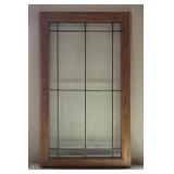 Framed Clear Stained Glass Panel