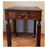 Antique One Drawer Side Table
