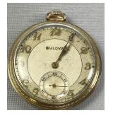 Bulova Pocket Watch - 10K Rolled Gold Plate Case