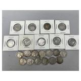 (22) Mercury Dimes- 1930s & 1940s