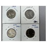 (4) Washington Quarter ï¿½ 1970-D, 95-P, 2001-P (NC)