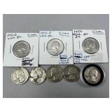 (8) Washington (90% Silver) Quarter ï¿½ 1950s