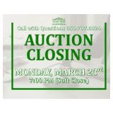 Auction Close Monday, March 23rd | 7:00pm
