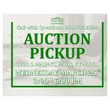 Auction Pickup: Wednesday, March 25th | 3 - 6:00pm