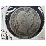 1915-D Barber Half Dollar