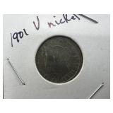 1901 Liberty V Nickel