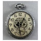 Elgin Pocket Watch Art Deco Fancy Dial
