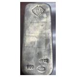 Johnson Matthey 100oz .999 Silver Bar