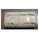 Jackson Precious Metals 10oz .999 Fine Silver Bar