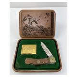Schrade 1989 Ducks Unlimited Knife & Stamp Display
