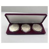 1922, 1923, 1924 Peace Silver Dollar Set