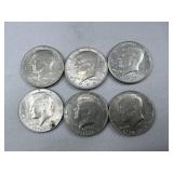 (6) Kennedy Half Dollar ï¿½  1970s