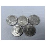(5) 1976 Kennedy Bicentennial Half Dollar