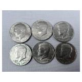 (6) Kennedy Bicentennial Half Dollar ï¿½ 1970s