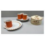 Mario Originals Luncheon Set; 'Bittersweet' Patt