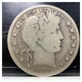 1905-S Barber Half Dollar