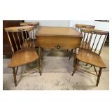 Marietta Chair Co. 'Betsy Ross' Design Table & C