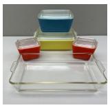 Pyrex 'Primary Colors' Refrigerator Dishes