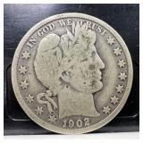 1902 Barber Half Dollar