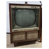 Admiral Super Floor Model TV & 'Rabbit Ears'