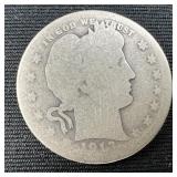 1913-D Barber Quarter