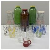 Juice/Water Bottles & 'Swanky Swig' Juice Glasse