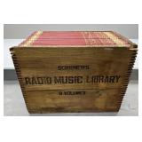 Scribner's Radio Music Library - 9 Volumes in Wood