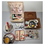 Collection Of Sewing Materials - Buttons