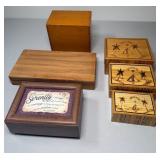 Collection Of Wooden Boxes