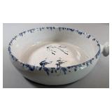 Bybee Pottery Kentucky - Blue Splatter/Blue Bird