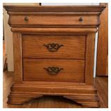 Oak & Mixed Wood Night Stand